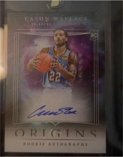2023-24 Panini Origins #RA-CWO Cason Wallace Rookie Autograph — front