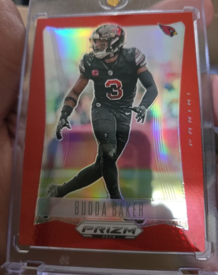 2024 Panini Prizm Deca #6 Budda Baker Orange Prizms — front