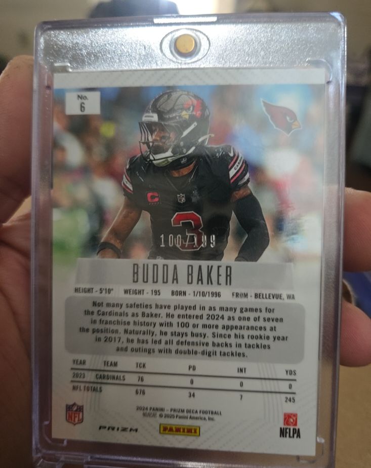 2024 Panini Prizm #6 Budda Baker — front