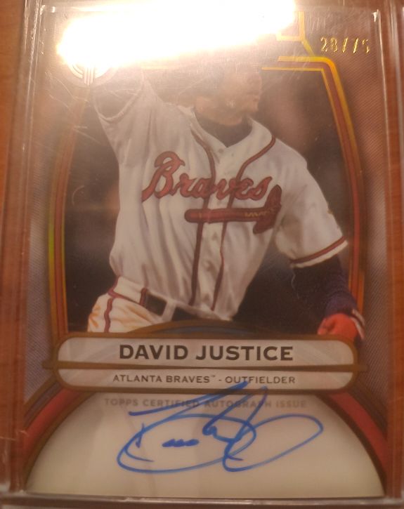 2025 Topps Tribute #TA-DJ David Justice — front