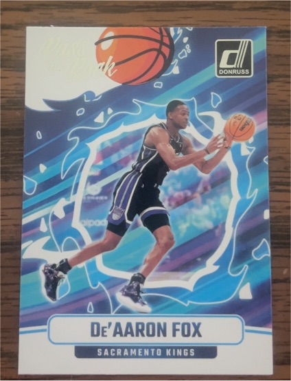 2024-25 Donruss Pass The Rock #6 De'Aaron Fox — front