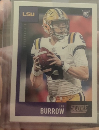 2020 Panini Score #360 Joe Burrow — front
