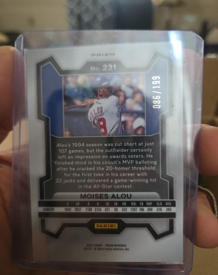 2024 Panini Prizm #231 Moises Alou — front
