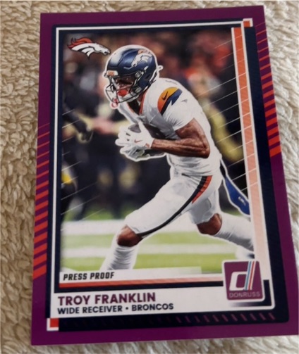 2025 Donruss #210 Troy Franklin — front