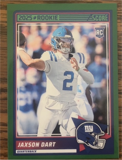 2025 Panini Score #35 Jaxson Dart — front