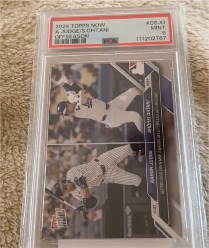 2024 Topps Now Offseason #OS-JO Aaron Judge/Shohei Ohtani — front