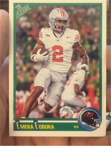 2025 Panini Score #8 Emeka Egbuka — front