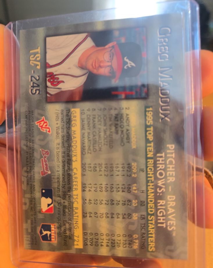 1994 Topps Stadium Club #245 Greg Maddux — front