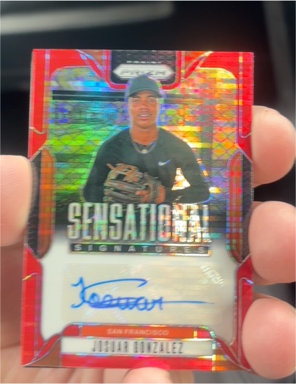 2025 Panini Prizm #SS-JG Josuar Gonzalez Sensational Signatures — front