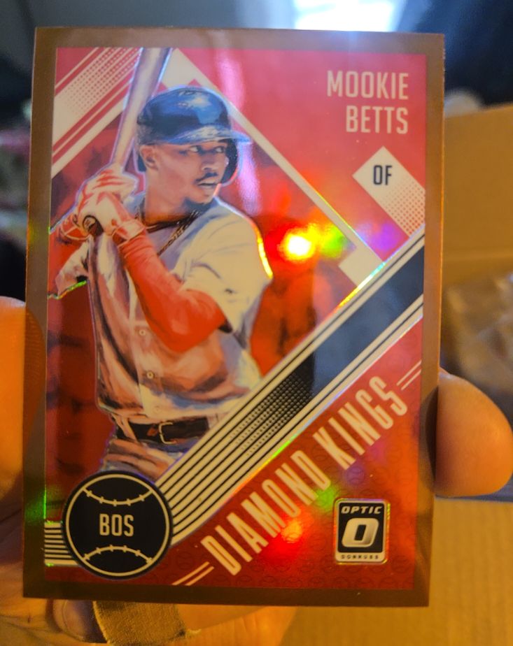 2018 Panini Donruss Optic Diamond Kings #27 Mookie Betts — front