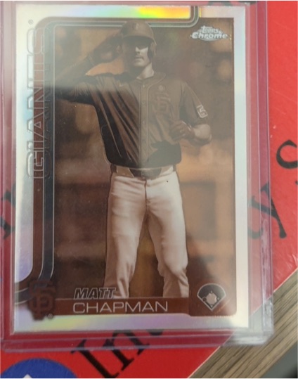 2025 Topps Chrome #148 Matt Chapman Sepia Refractor — front