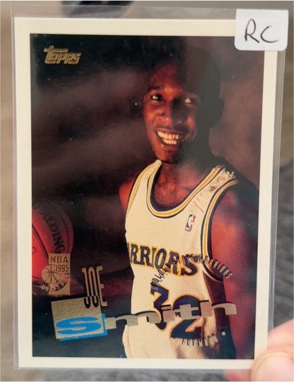 1995-96 Topps #205 Joe Smith Rookie — front
