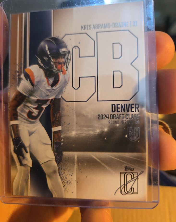 2024 Topps Signature Class Kris Abrams-Draine #CB — front