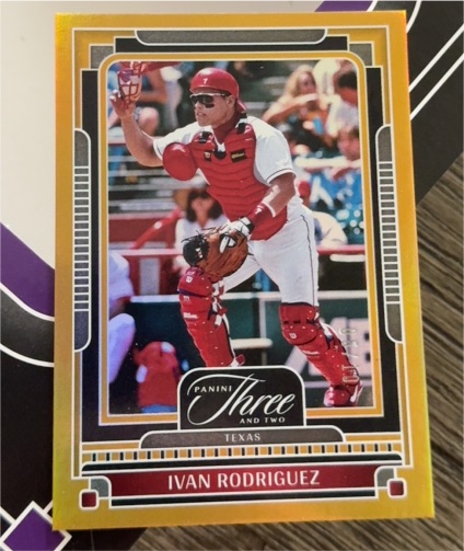 2025 Panini Three and Two #64 Ivan Rodriguez — front