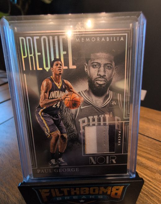 2024-25 Panini Noir Prequel Memorabilia Paul George — front