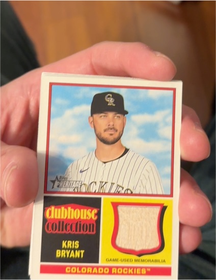 2025 Topps Heritage Clubhouse Collection #CCR-KB Kris Bryant — front