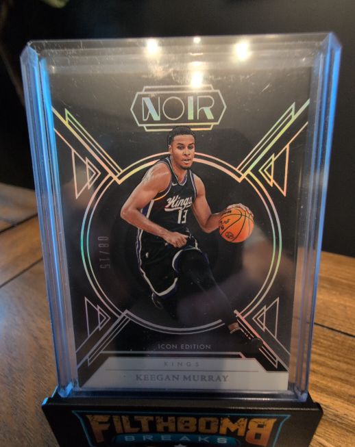 2024 Panini Noir Icon Edition #08 Keegan Murray — front