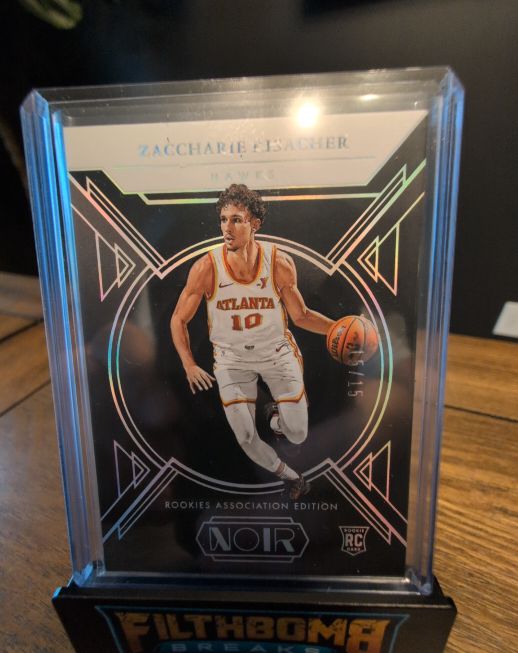 2024-25 Panini Noir #142 Zaccharie Risacher — front