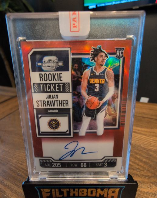 2023-24 Panini Contenders Optic Rookie Ticket #Julian Strawther — front
