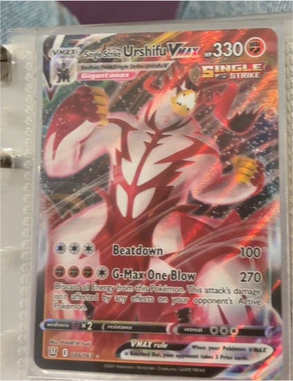 2021 Pokémon TCG Battle Styles #086 Single Strike Urshifu VMAX — front