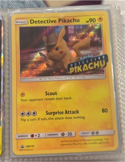 2019 Pokémon Detective Pikachu #SM170 Black Star Promo — front