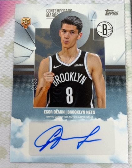 2025-26 Topps Contemporary Marks #8 Egor Demin — front