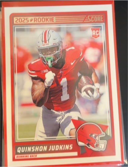 2025 Panini Score #38 Quinshon Judkins — front