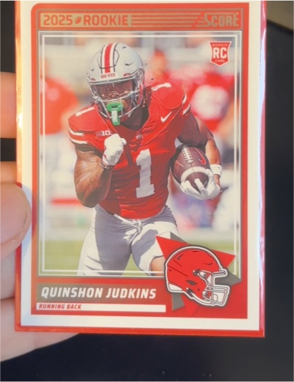 2025 Panini Score #38 Quinshon Judkins — front