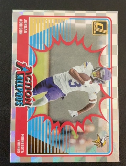 2024 Donruss #13 Jordan Addison Action All-Pros — front