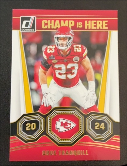 2024 Panini Donruss Football Champ is Here #11 Drue Tranquill — front