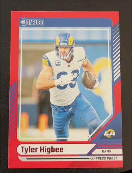 2024 Donruss #186 Tyler Higbee Press Proof — front