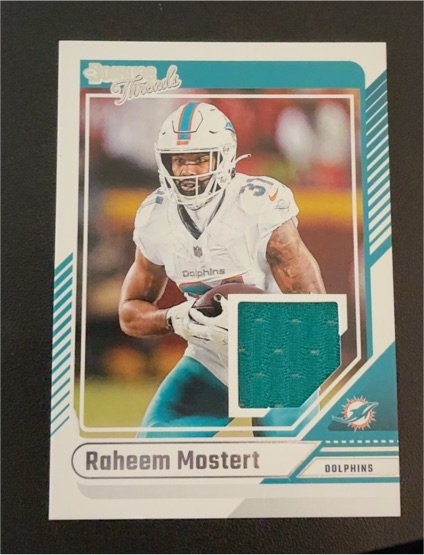2024 Panini Donruss Threads #DTH-RMO Raheem Mostert — front