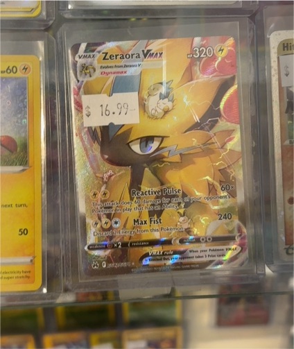 2023 Pokémon TCG Crown Zenith #GG42 Zeraora VMAX — front