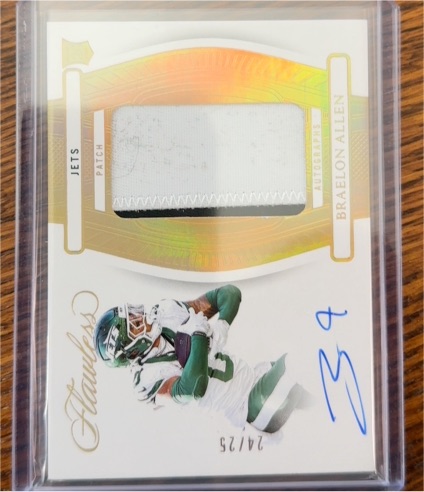 2022 Panini Flawless #24/25 Braelon Allen — front