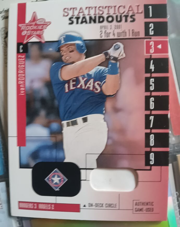 2001 Leaf Rookies & Stars Statistical Standouts #SS3 Ivan Rodriguez — front