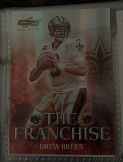 2008 Score Select #F-10 Drew Brees The Franchise — front