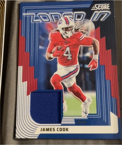 2025 Panini Score Zoned In #ZON-JCK James Cook — front