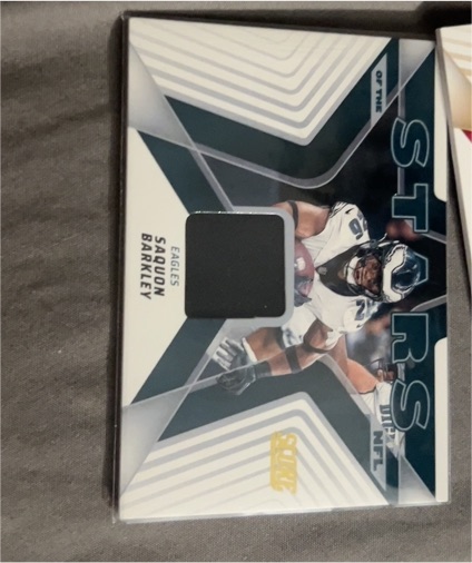 2025 Panini Score #SNJ-SBY Saquon Barkley — front