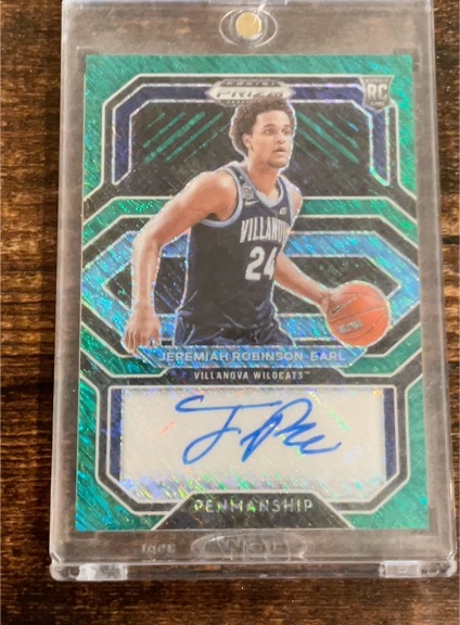 2021 Panini Prizm Draft Picks #CP-JRE Jeremiah Robinson-Earl Penmanship Autograph — front