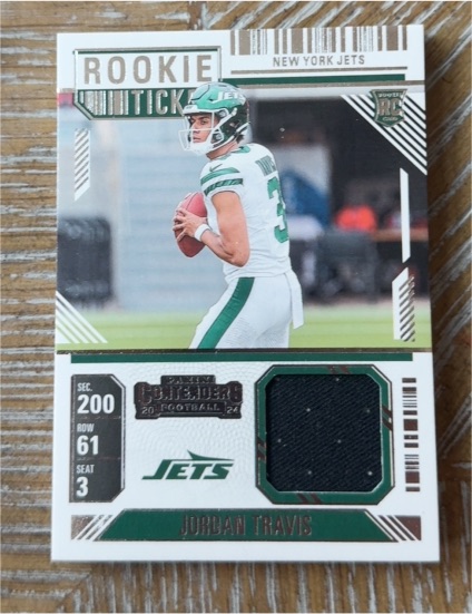 2024 Panini Contenders Rookie Ticket #RTS-JTS Jordan Travis — front