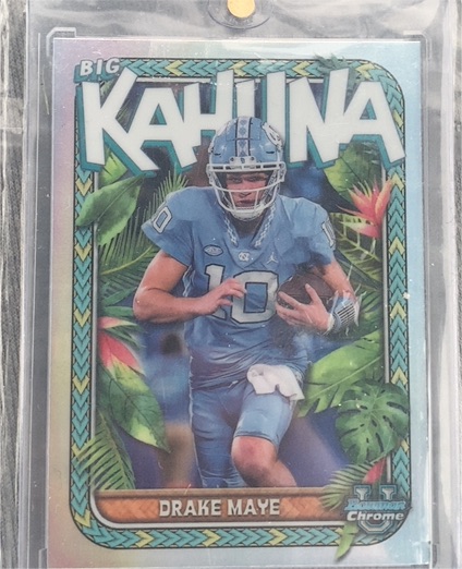 2023 Bowman University Chrome #TBK-2 Drake Maye — front