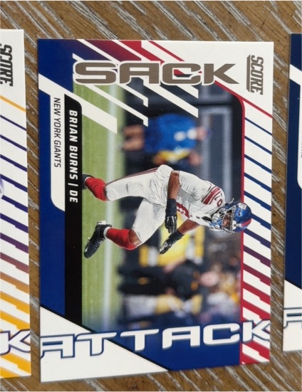 2025 Panini Score #13 Brian Burns Sack Attack — front