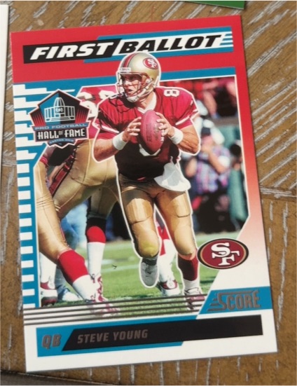 2025 Panini Score #1 Steve Young First Ballot — front