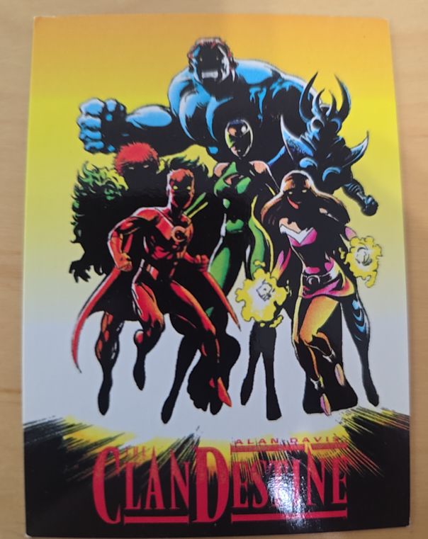 1994 Marvel Comics UK Alan Davis The ClanDestine Promo Card No Number — front