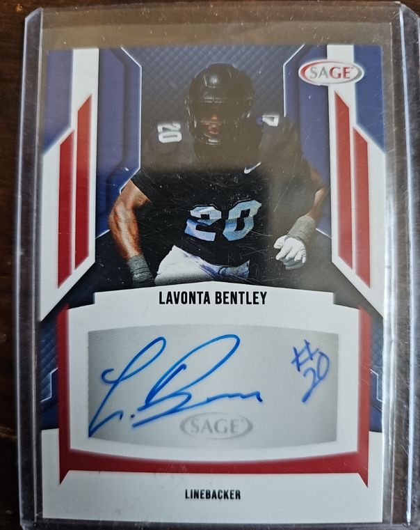 2024 Sage Hit #A-LB LaVonta Bentley Autograph — front