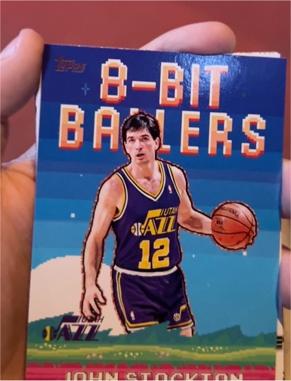 2025-26 Topps Basketball #8B-24 John Stockton 8-Bit Ballers — front