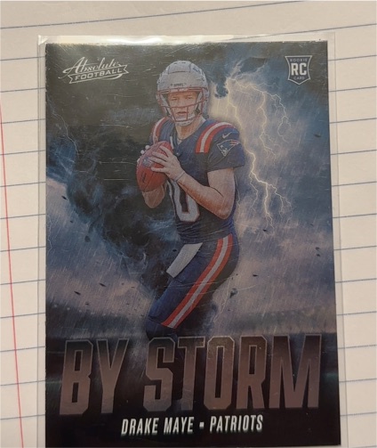 2024 Panini Absolute By Storm #BS-DME Drake Maye — front