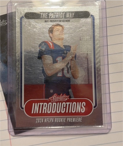 2024 Panini Absolute Introductions #I-DME Drake Maye — front