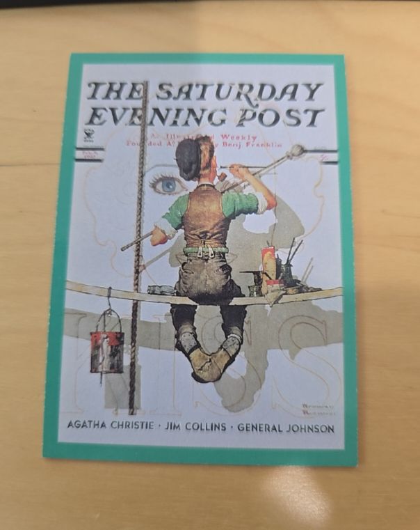 1994 Comic Images Norman Rockwell 2 The Saturday Evening Post Promo Card — front