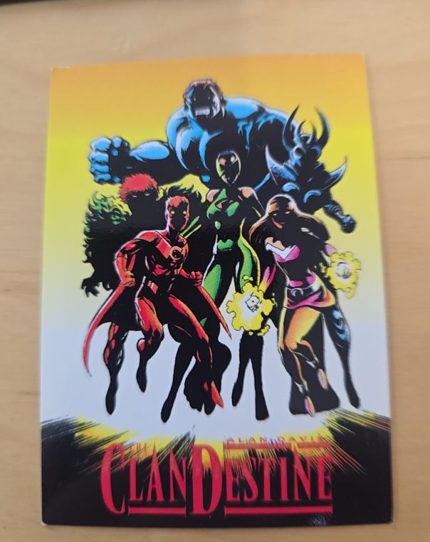 1994 Marvel Comics UK The ClanDestine Promo Card — front
